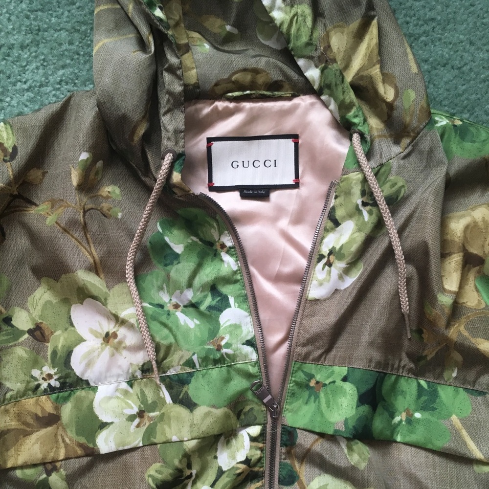 Gucci Blooms Print Nylon Windbreaker from SS16